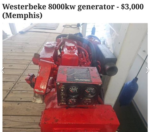 Diesel generator motor